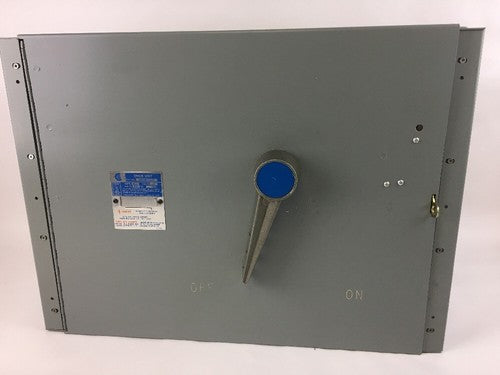 CHALLENGER QMQB4036R 400 AMP 600 VOLT 3 POLE FUSIBLE PANELBOARD SWITCH0