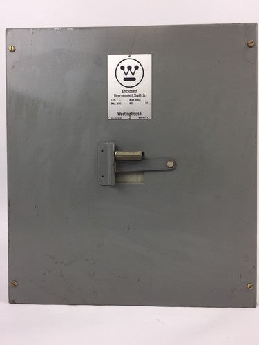 WESTINGHOUSE SDS-6030 30 MAX AMP MAX VOLT 600 AC 250 DC DISCONNECT SWITCH 6 POLE0