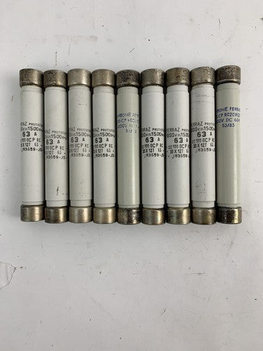 Ferraz CC1000CPRC 63A 1000V Protistor Fuse "Lot of 9"0