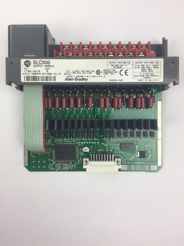 ALLEN-BRADLEY 1746-OA16 SER. D OUTPUT MODULE1