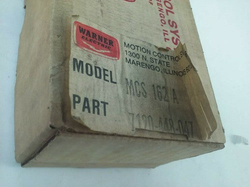 WARNER ELECTRIC 7120-448-047 MODEL MCS-162A PHOTOSCANNER PHOTOELECTRIC CONTROL 1