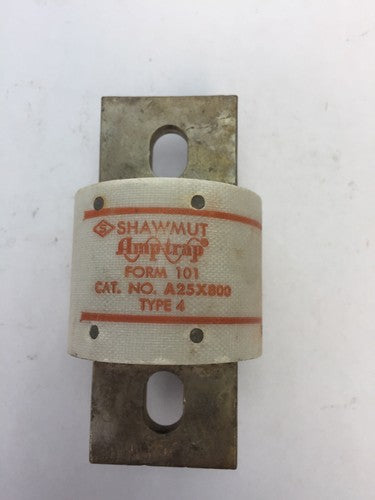 GOULD SHAWMUT AMPTRAP A25X800 FUSE 800AMP 250 VOLTS TYPE 40