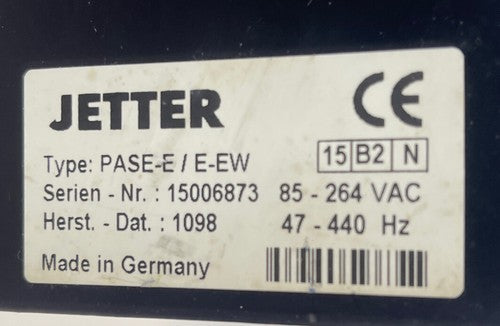 JETTER PASE-E/E-EW PLC CONTROLLER 85-264VAC 47-440HZ 8 SLOT1
