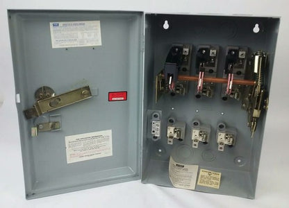 FPE 1132R FUSIBLE HEAVY DUTY SAFETY SWITCH 3P, 100A, 240VAC, 4 WIRE, 30HP3