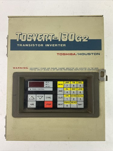 TOSHIBA TOSVERT-130G2 TRANSITOR INVERTER VT130G2+4025 2.5kVA 2HP OUTPUT 400V0