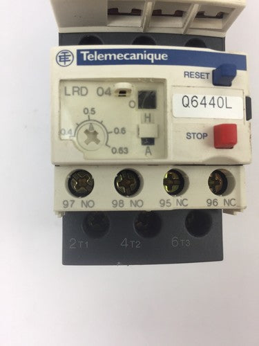 TELEMECANIQUE LC1D09BL CONTACTOR LRD04 OVERLOAD RELAY LAD4TBDL 24V5