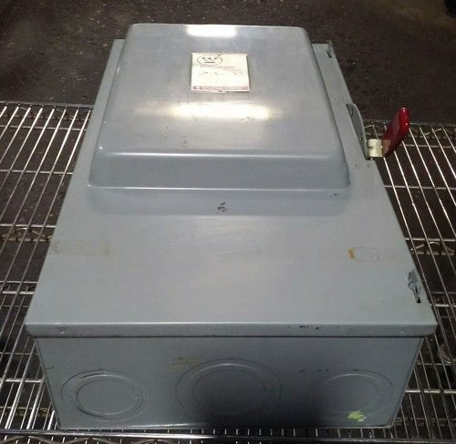 WESTINGHOUSE, GFN323N, SAFETY SWITCH, 240V, 100A, 2P, 2 FUSES, INDOOR, NEW0