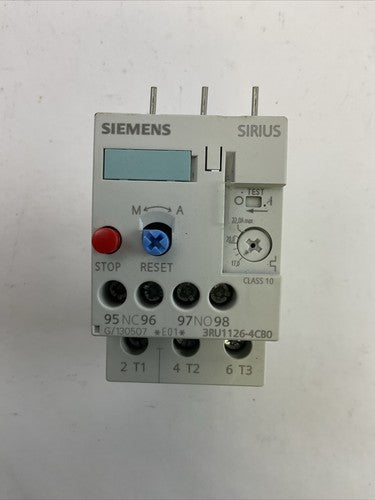 SIEMENS 3RU1126-4CB0 OVERLOAD RELAY 600VAC 60A0
