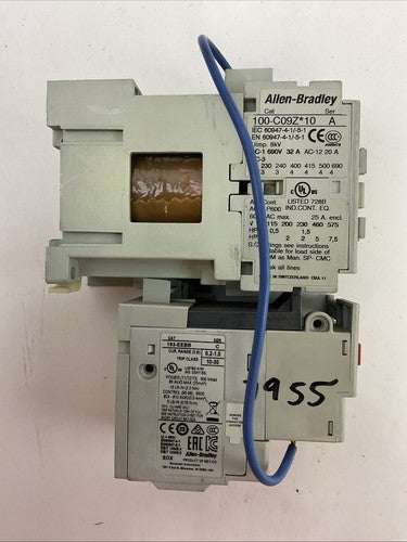 ALLEN BRADLEY STARTER (100-C09Z*10 COIL 24VDC + 193-EEBB 0.2-1.0A)3
