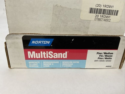 NORTON 49502 MULTISAND SMALL AREA SANDING SPONGE 4"X2-3/4"X1" MEDIUM (LOT OF 20)2