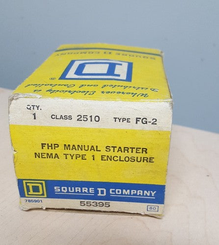 1 NIB SQUARE D 2510 FG2 2510FG2 FHP MANUAL STARTER2