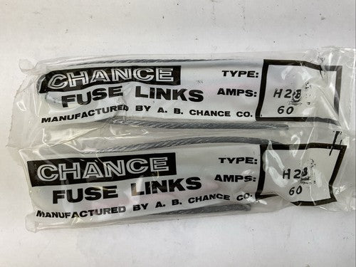 A.B. CHANCE FUSE LINK 60AMP (LOT OF 2)0