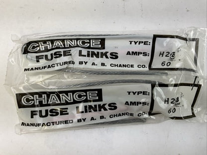 A.B. CHANCE FUSE LINK 60AMP (LOT OF 2)0