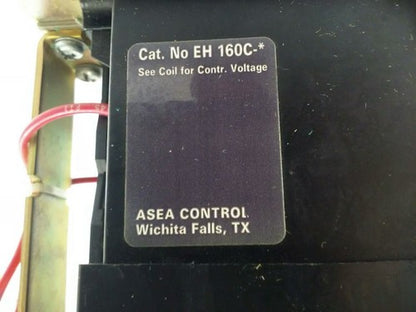 ASEA EH160 CONTACTOR 3PH 3P BREAKING 600V 150HP 190A SIZE 4 1/2 COIL 127V 60HZ10