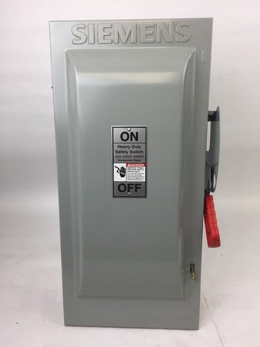 SIEMENS HF223N HEAVY DUTY SAFETY SWITCH 100 AMP 240 VAC 250 VDC 2 POLE 3 WIRE0