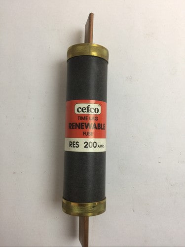 CEFCO RES200 CLASS H TIME LAG RENEWABLE FUSE 200AMP 600VAC2