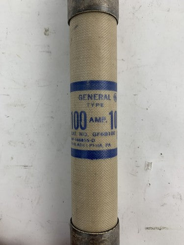 General Electric GF6B100 100A 600V Fuse "Lot of 3"2