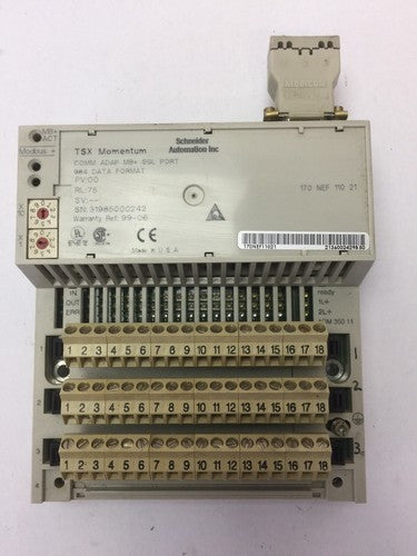 SCHNEIDER TSX MOMENTUM 170ADM35011 I/O BASE 24VDC 170NEF11021 COMM ADAP MB+ SGL0