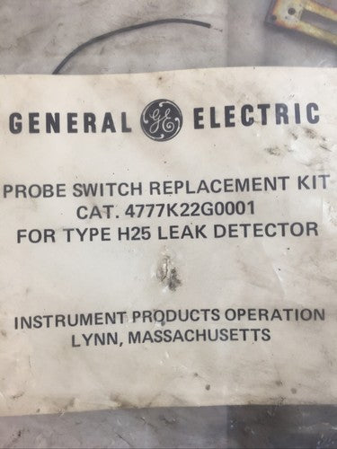 GE 4777K22G0001 PROBE SWITCH REPLACEMENT KIT FOR TYPE H25 LEAK DETECTOR1