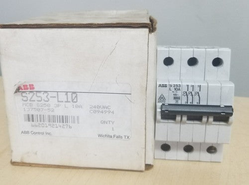 ABB CIRCUIT BREAKER  S 253 L 10A 240VAC0