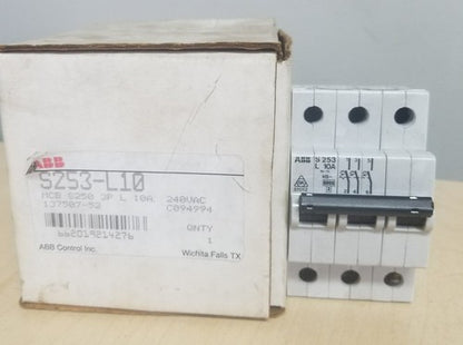 ABB CIRCUIT BREAKER  S 253 L 10A 240VAC0