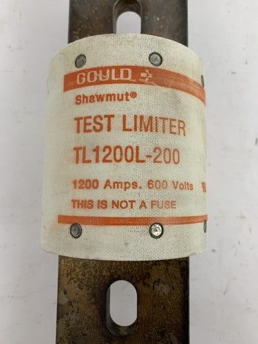 Gould Shawmut TL1200L-200 1200A 600V Test Limiter (NOT A FUSE)1