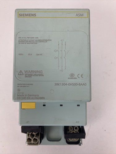 SIEMENS ASM 3RK1304-0HS00-8AA0 DISCONNECT MODULE 400VAC 25A 3PH0