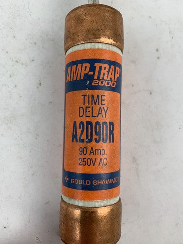 Gould Shawmut Amp-trap 2000 Time-Delay A2D90R 90A 250V Fuse "Lot of 3"1