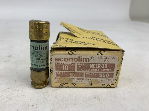 Economy Fuse Econolim NCLR 30 30A 250V Fuse "Lot of 10"0