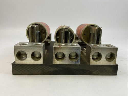 GOULD 64033J FUSE BLOCK 600V 400AMP 3POLE CLASS J AMP-TRAP 2000 AJT225 FUSE 225A1