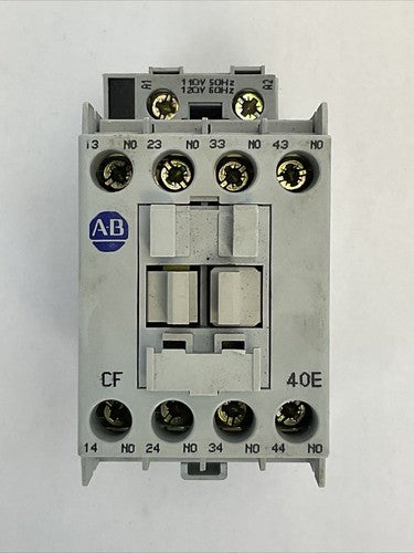 ALLEN BRADLEY 700-CF400* SER A CONTACTOR 600VAC 25A COIL 120V 60HZ 100-FSV1360