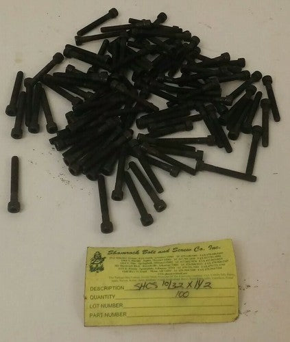 SHAMROCK BOLT & SCREW CO. INC. SHCS 10/32 X 1 1/2'' ,QTY 100, BOLT ALLEN HEAD1