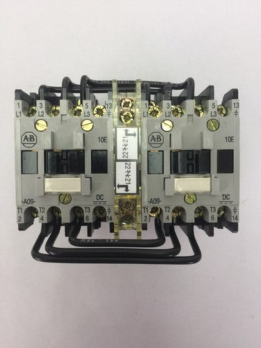 ALLEN BRADLEY 104-A09NZ243 REVERSING CONTACTOR SER A 600VAC 9A 5HP COIL 24VDC3