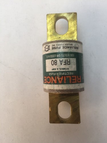 RELIANCE RFA 80 RECTIFIER FUSE 130VAC 80AMP3