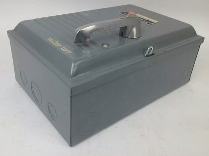 FPE 1622 1622R TYPE A FUSIBLE SAFETY SWITCH 3P, 60A, 240V, 3 WIRE, 2 BLADES 7