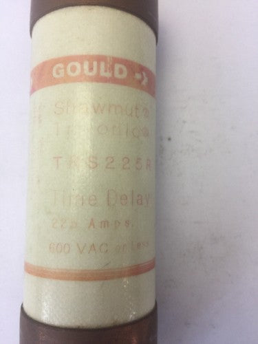 GOULD SHAWMUT TRI-ONIC TRS225R TIME DELAY FUSE 225AMPS 600VAC CLASS (LOT OF 3) 1