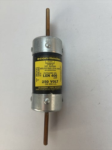 ECONOMY LEN 400 ECON-LIMITER TIME-DELAY DUAL ELEMENT CLASS RK5 FUSE 400A 250VAC0