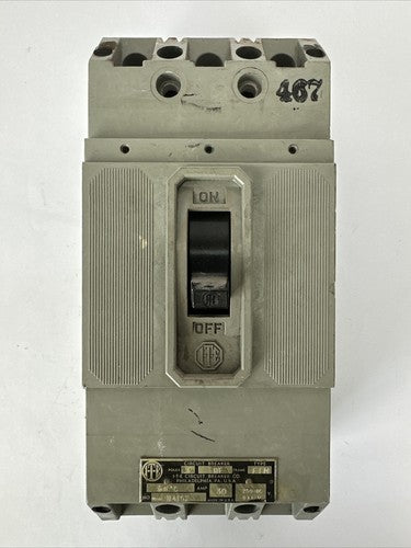 ITE H4162 CIRCUIT BREAKER HF FRAME TYP FTM 30AMP 3POLE 600VAC 250VDC0
