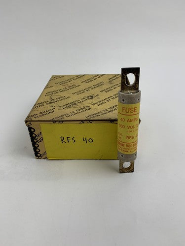 Economy Fuse RFS40 40A 600V Type-RF Fuse "Lot of 10"0
