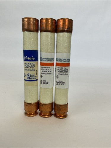 FERRAZ SHAWMUT TRS5R 5A 600V TRI-ONIC FUSE DUAL ELEMENT TIME DELAY (LOT OF 3)3
