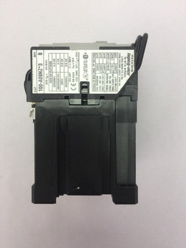 ALLEN BRADLEY 104-A09NZ243 REVERSING CONTACTOR SER A 600VAC 9A 5HP COIL 24VDC5