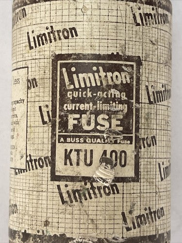 BUSSMAN LIMITRON KTU400 QUICK-ACTING CURRENT LIMITING FUSE 400AMP 600VAC1