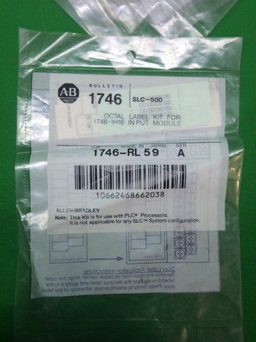 *LOT OF 12* ALLEN BRADLEY 1746-RL59 OCTAL LABEL KIT FOR 1746-IH16 INPUT MODULE1