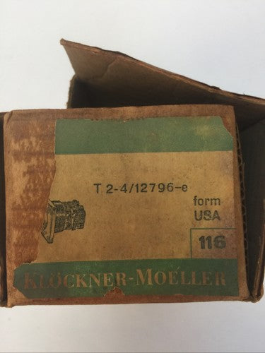 KLOCKNER MOELLERT 2-4/12796-e CAM ROTARY SWITCH 25A 600VAC 10HP1