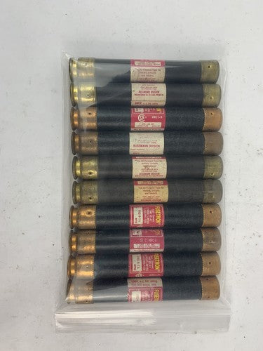 Bussmann Fusetron Dual-Element  FRS-R-1 1/4 1 1/4A 600V Fuse "Lot of 10"0
