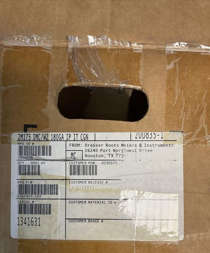 DRESSER 2M175 IMC/W2 180GA IP IT CGN ROOTS METER 175PSIG 1200kPa0