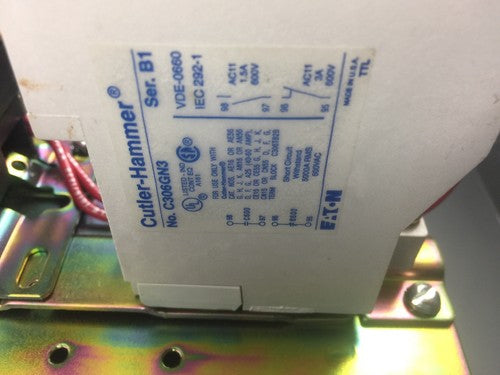 CUTLER HAMMER A25CGE40B MOTOR STARTER A25CNC40 C306GN38