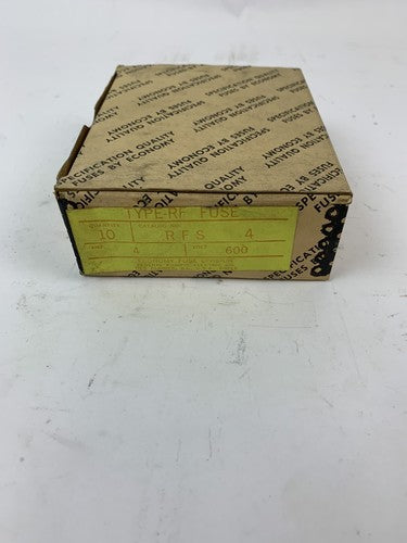 Economy Fuse RFS4 4A 600V Fuse "Lot of 10"0