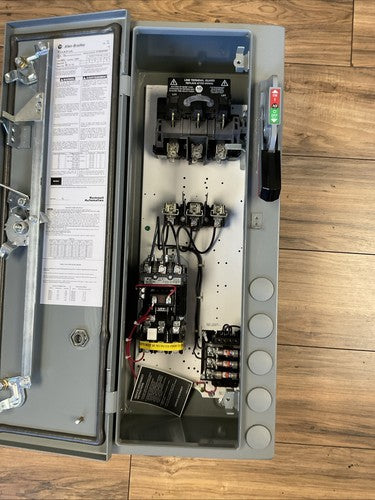 ALLEN BRADLEY 512-AJB-6P-24R COMBINATION STARTER SIZE 0 TYPE 3R, 4, 127