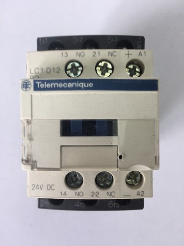 TELEMECANIQUE LC1D12BD CONTACT 25A 600VAC COIL 24VDC LAD4TBDL 5-24V0